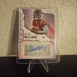 Caleb Williams Sage AUTOGRAPH Rookie