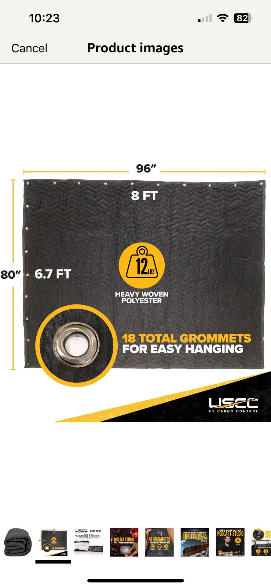 NEW Sound Dampening Blankets 96x80 With Grommets