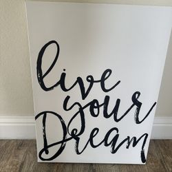 Live Your Dream Canvas 