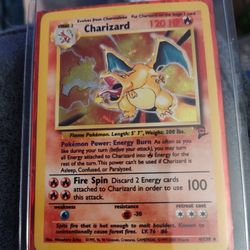 Charizard 2nd Edition Pokemon card 