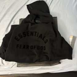 Black Essentials Hoodie