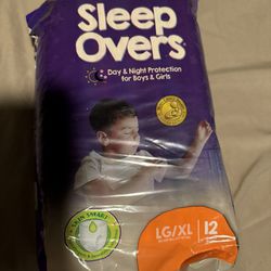 Sleep Over Súper LG/xl 12 Youth ,8 Packs
