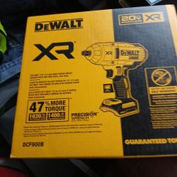Dewalt 20v Max Brushless Xr 1/2" 13mm High Torque Impact Wrench With Hog Ring Anvil TOOL ONLY