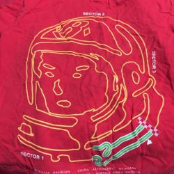 Billionaire boys club red track shirt