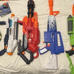 Nerf Gun And Bullets Lot 