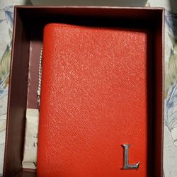 Lancaster Red Leather Wallet New In Box