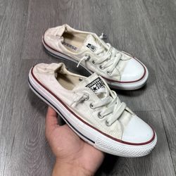 Converse Chuck Taylor Womens Shoreline Shoe Size 7 Sneaker Low White Slip On