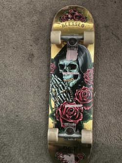 dgk gold foil skateboard
