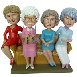 The Golden Girls Blanche, Sophia, Rose & Dorothy On Couch Bobblehead (Out Of Stock Everywhere Else)