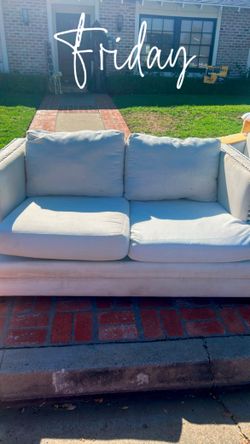 FREE CREAM LOVE SEAT AND SOFA