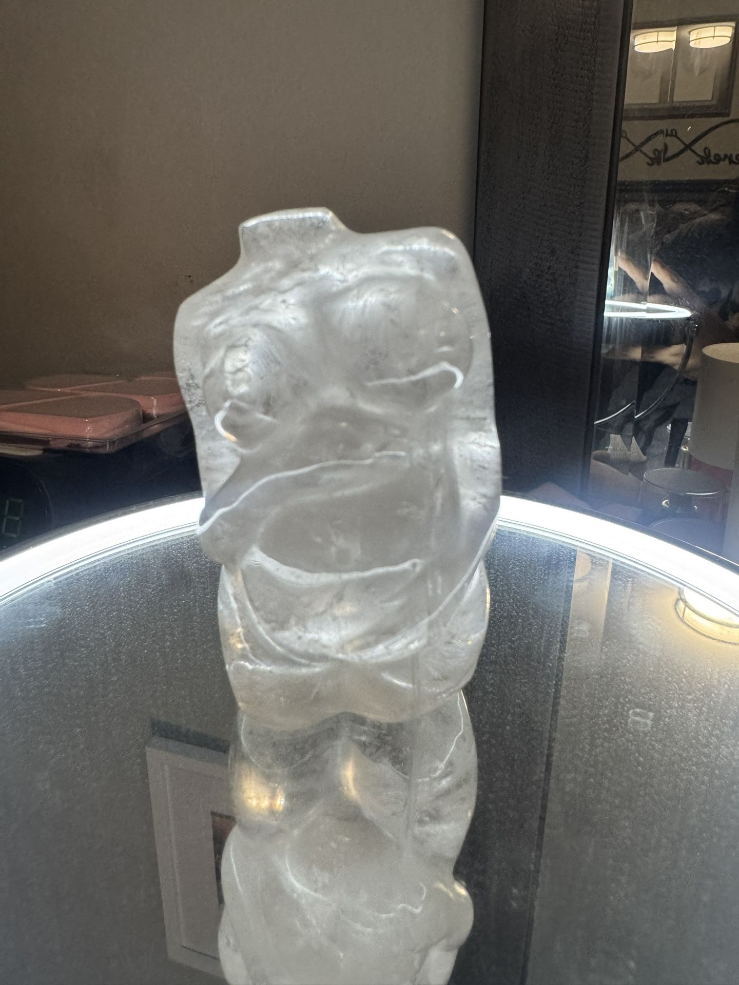 Clear Quartz Pregnant Goddess 