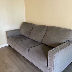 Dark grey couches