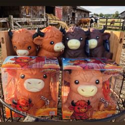 Highland cow squishy toy