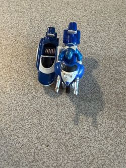 POWER RANGERS 1994 MMPR MICRO MACHINES BLUE RANGER MOTORCYCLE ORIGINAL