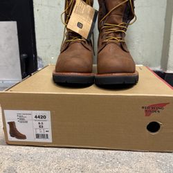 Red Wing Shoes, New Style 4420, 10 D lineman, climing ,Sizes 9 1/2 E2, 10 D And 10.5 E2 Safety Shoes, Waterproof, Oil/slip Resistant , EH