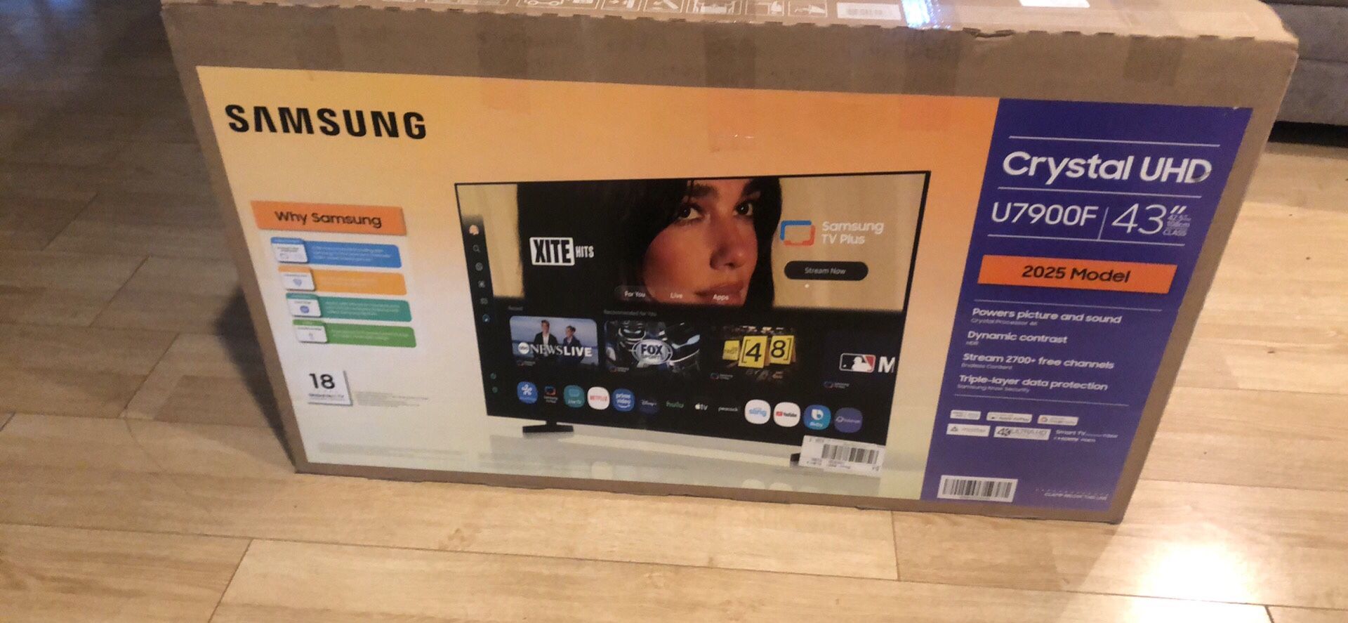 Samsung 43 inch TV new in box unopened