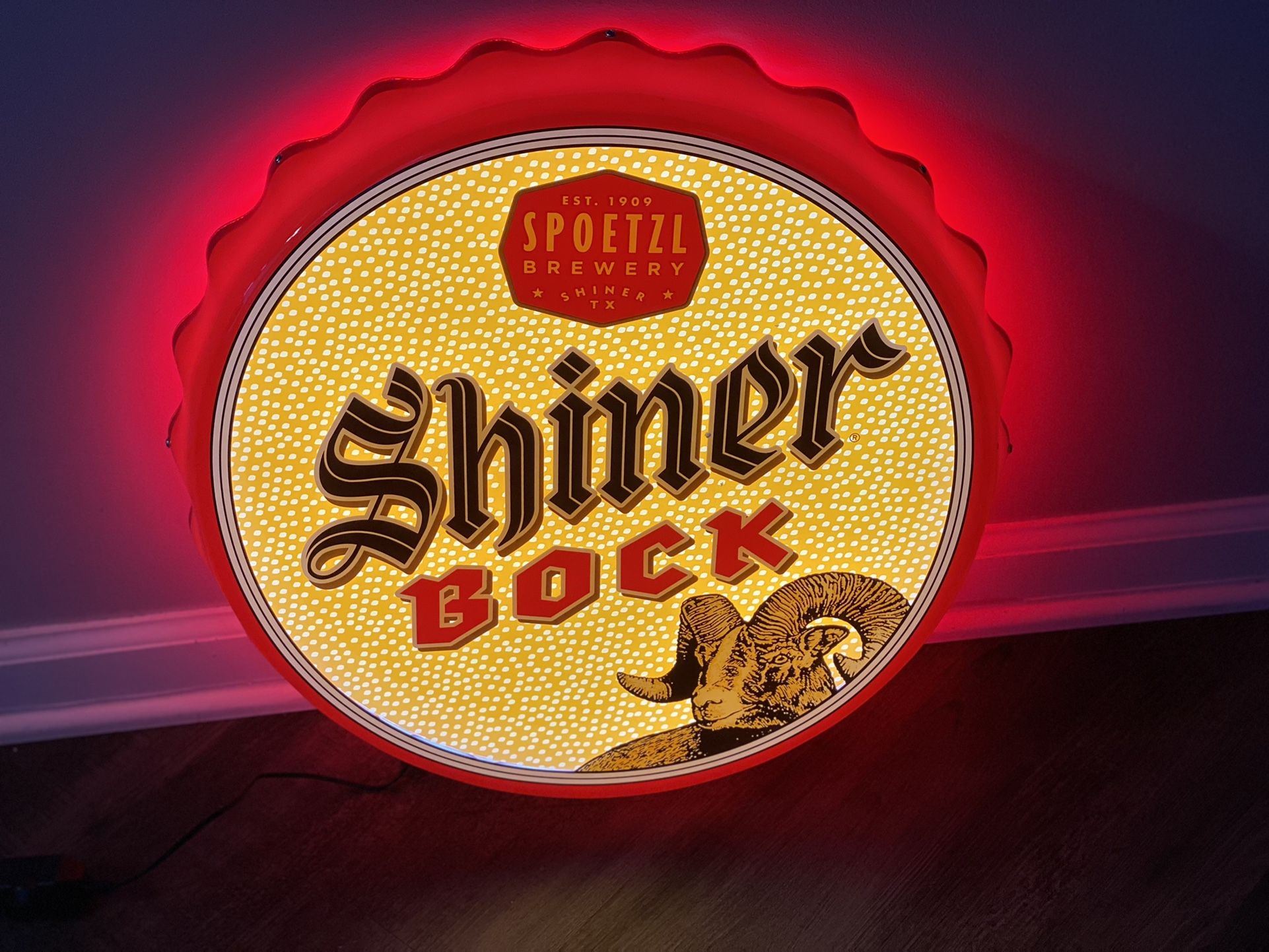 New In Box Shinner Bock LED Beer Sign