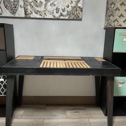 Wood Desk Craft Table Vanity 