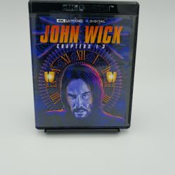 John Wick: Chapters 1-3 4K UHD Blu-Ray