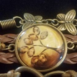 🌹🥀🌹NEW! BRONZE LEATHER MULTI-LAYER BRACELET