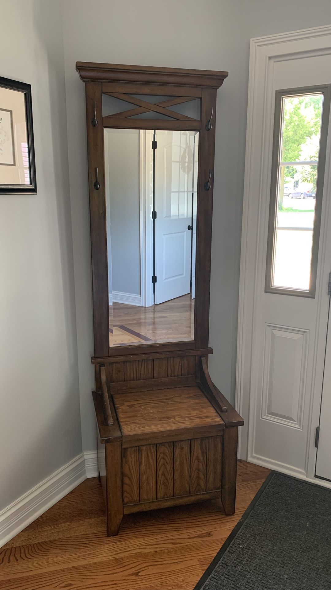 Entry Way Mirror Storage