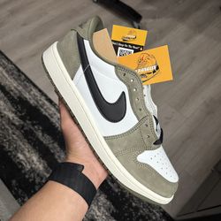 Jordan 1 Retro Low OG ‘Medium Olive’ Men / Women Sizes Sneakers / Shoes