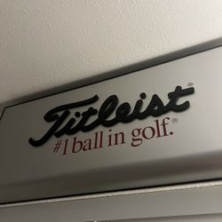 Large Titleist Golf Sign Heavy 
