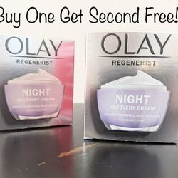 Olay REGENERIST Night Recovery Cream Buy One Get Second One For Free 1.7 Fl Oz Each Lot(2)