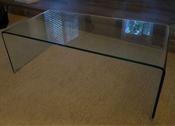 Glass coffee table