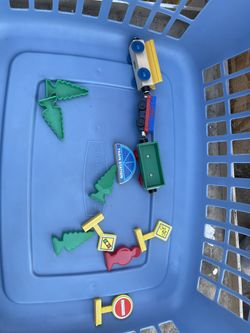 Wood Train Track Set