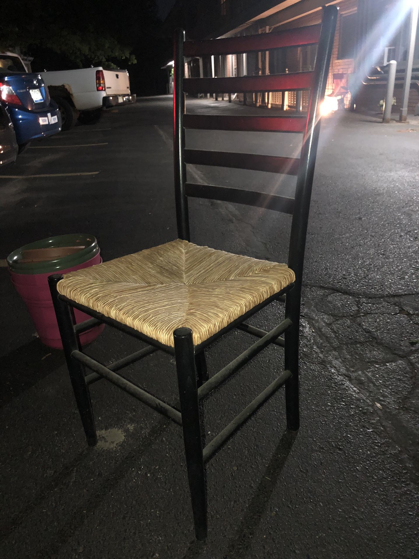 Wicker Kitchen Chair $3