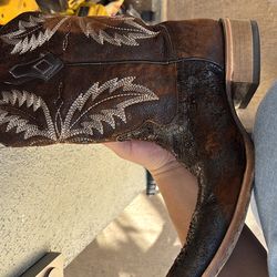 Pair of handcrafted boots