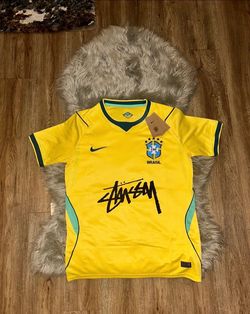 Nike stussy brazil soccer jersey