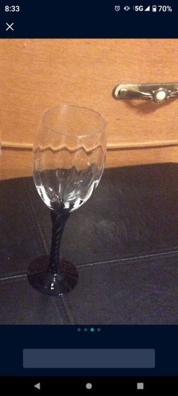 Wine Glass Black Base