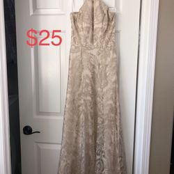 Prom Dress in Gold color  $25