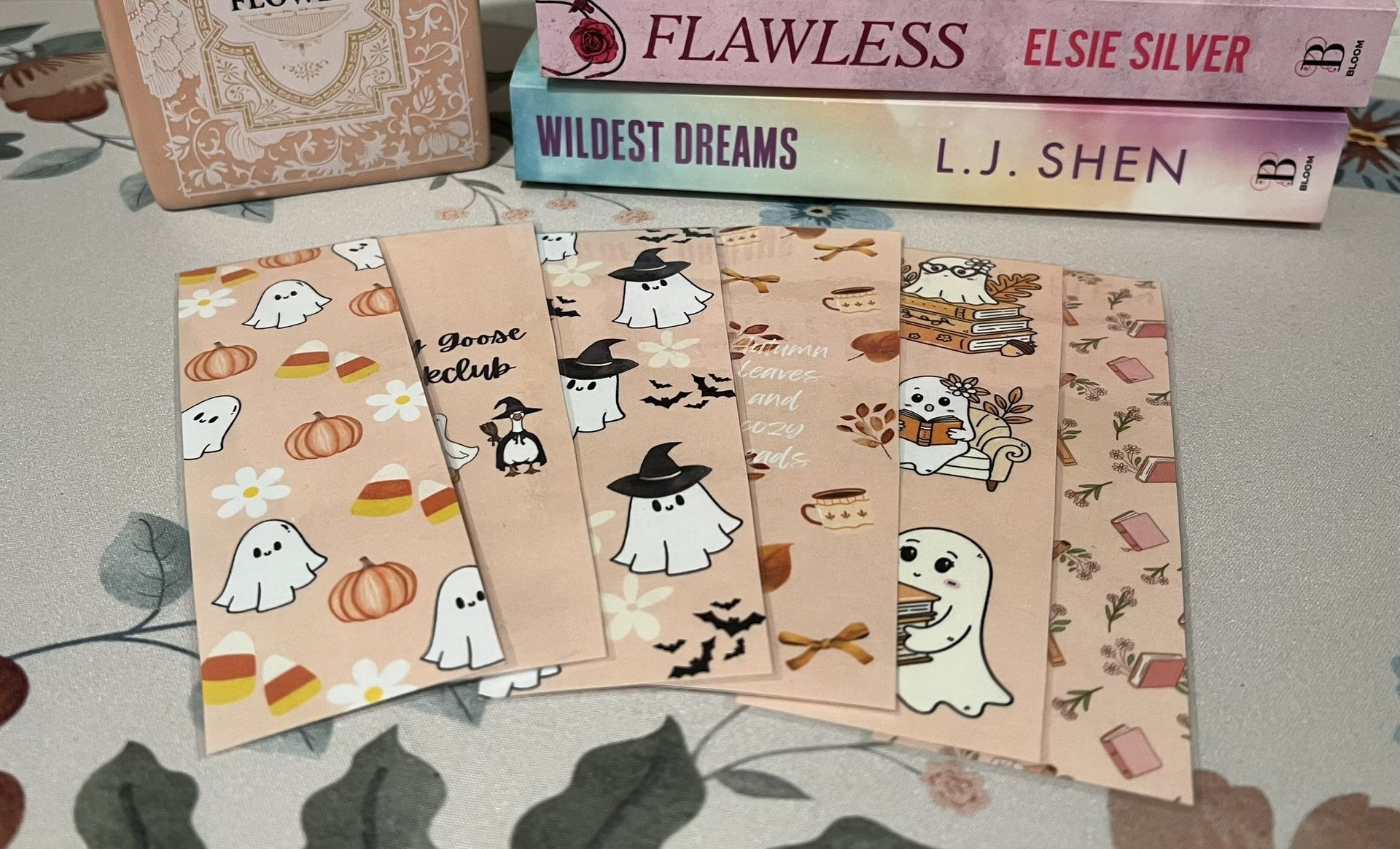 Halloween, Fall, Aesthetic Bookmarks, Cute Girly Bookmarks, Book Lover Gift, Bookish