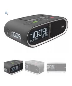 IHome Alarm Clock Triple Display QI, NFC-Wireless Charger and Bluetooth – HWL83B