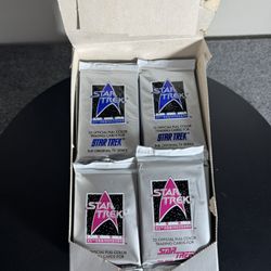 Star Trek 1991 25th Anniversary Trading Cards 26 Packs Sealed And In OriginalBox