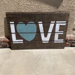 Hand-made Wooden “LOVE” Sign