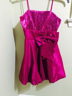 Purple , sequence dress
