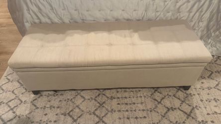Indoor bench with storage