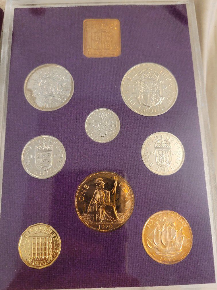 Coinage Of Great Britain 1970 Set Perfect Condition