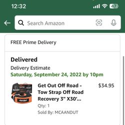 Tow Strap Recovery-BRAND NEW IN PACKAGING