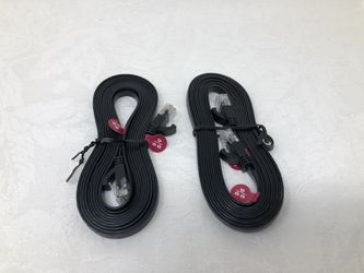 2 Black 9ft Ethernet Cables - New, Never Used 