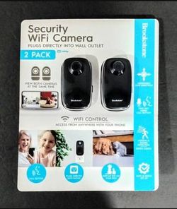 Brookstone Security Wi-Fi Camera, 2-Pack (Brand New)