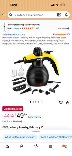 Handheld Steam Cleaner,