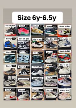 Jordan’s Nikes and more sizes 6y 6.5y cheap deals