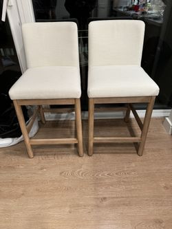 2 West Elm Counter Stools