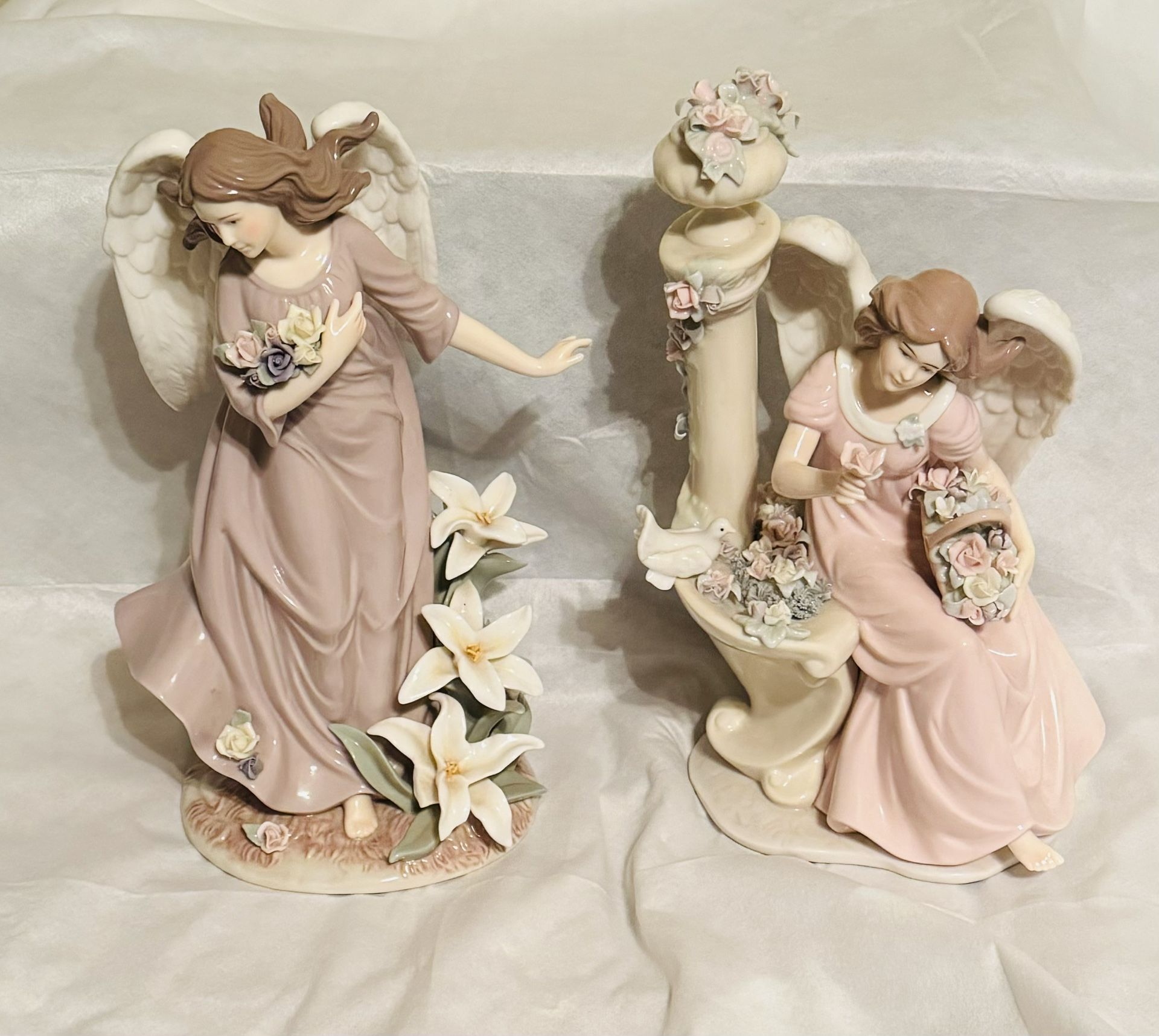 4 Porcelain Angels Figures