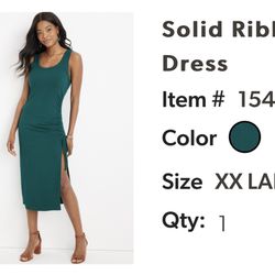 Slit Midi Dress Size XXL